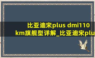 比亚迪宋plus dmi110km旗舰型详解_比亚迪宋plusdmi110km旗舰型